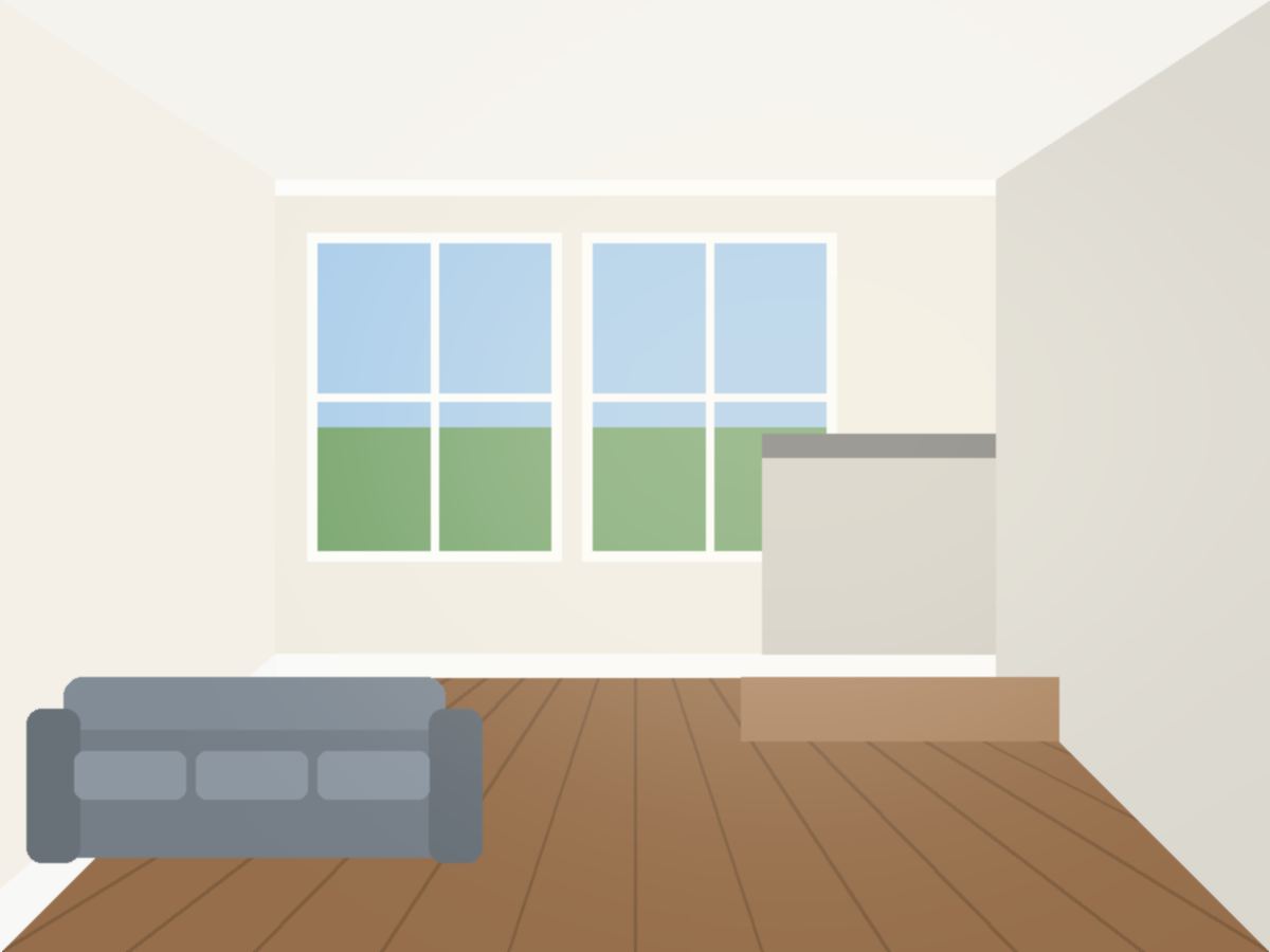 Bright Open Plan Living Space Repaint